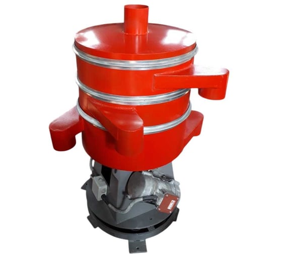 Изображение товара Вибросито круглое ВИБРОМАШ СВ-0,6 (двухдечное, D=600мм, сетка любая, вибраторы ВИ-99НБ - 2шт, материал корпуса и сетки - низкоуглеродистая сталь, с пультом управления СВ-0,6 двухдечное