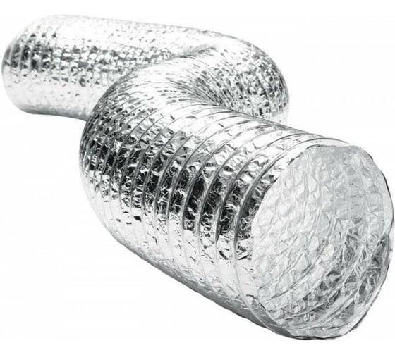 Изображение товара Воздуховод гибкий алюминиевый армированный VENTSFERA D 127 мм, 10 м ALU 127/10