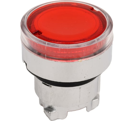 Изображение товара Головка Briswik плоская стальная возврат подсветка 22мм КМЕ 41ЛС красный IP40 LAY4-BW34.BR