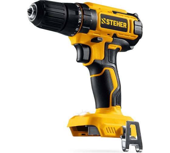 Изображение товара Дрель-шуруповерт STEHER 20 В, 40 Н·м, без АКБ (LMS), CD-40