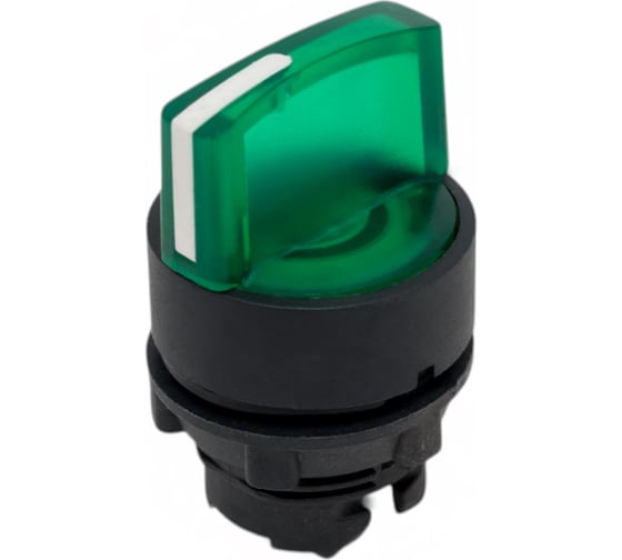 Изображение товара Головка переключателя Briswik 22мм 3 поз подсветка фиксация КПЕ 21РЛ зеленый IP40 LAY4-EK33.BR