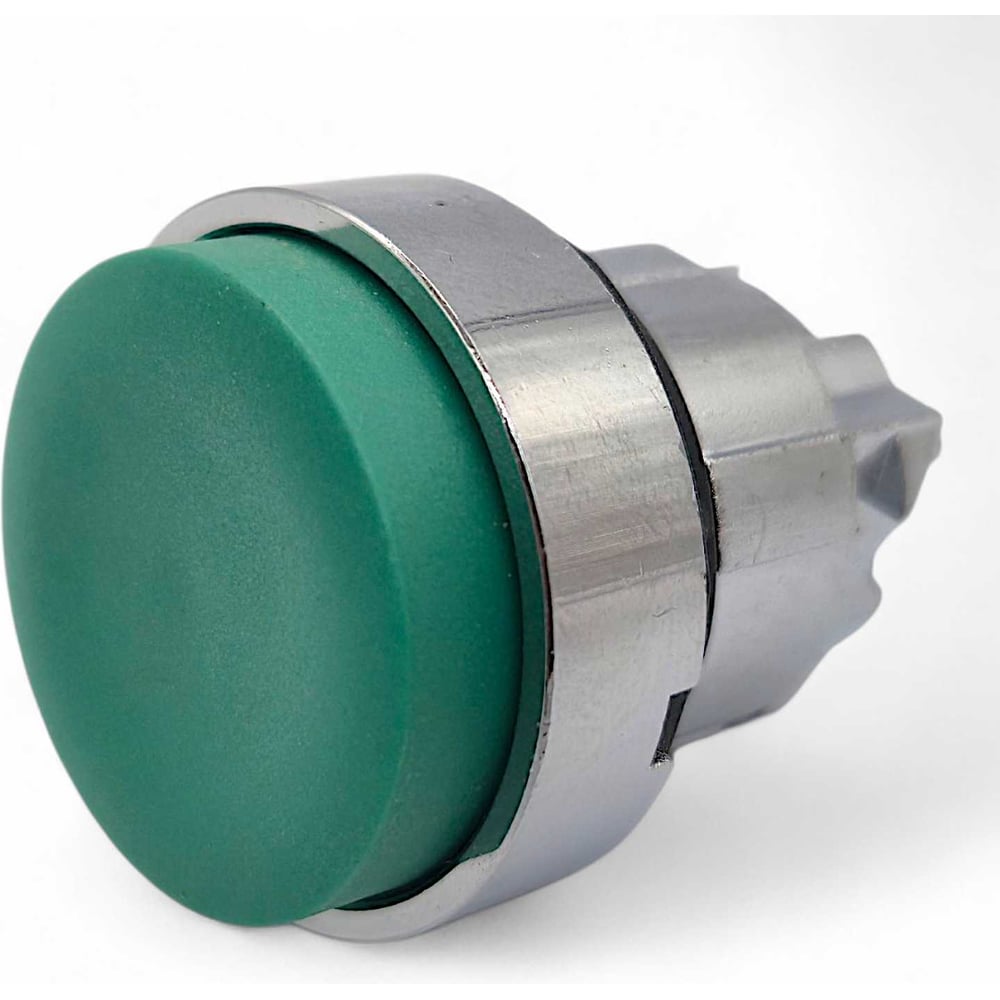 Изображение товара Головка Briswik выступающий толкатель металл 22мм возврат КМЕ 71С зеленый IP40 LAY4-BL23.BR