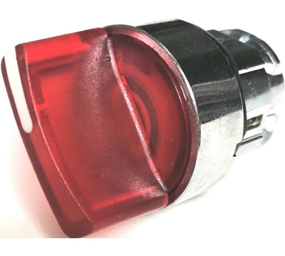 Изображение товара Головка переключателя Briswik 22мм 2 поз подсветка фиксация металл КПЕ 11РЛС кр IP40 LAY4-BK24.BR