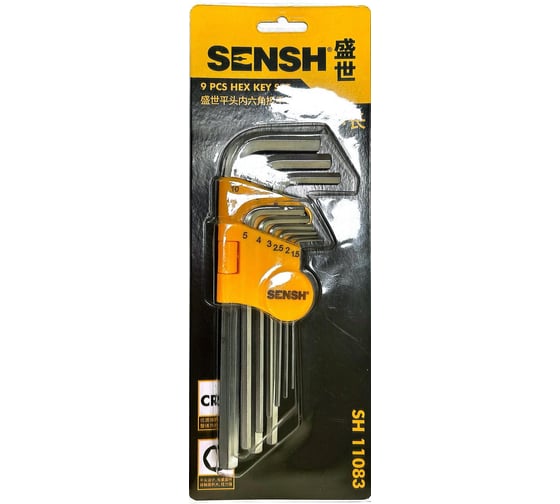 Изображение товара Набор шестигранных ключей SENSH 9 шт SH-11083