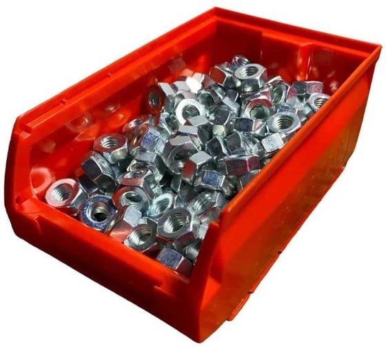 Изображение товара Гайка М12 высокопрочная 23 БОЛТА оцинкованная класс прочности 10 DIN934, 150 шт. (контейнер) гог12-пр10ф150