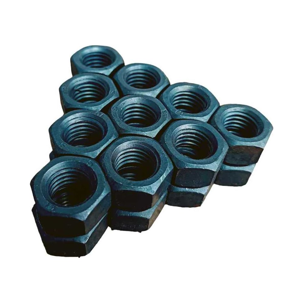 Изображение товара Гайка 23 БОЛТА черная М8 высопрочная DIN934 50 шт