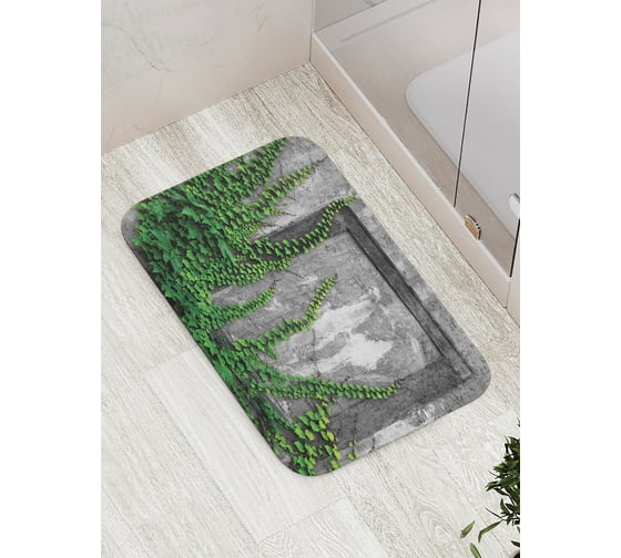 Изображение товара Коврик противоскользящий JoyArty "Зарастающие стены" для ванной, сауны, бассейна, bath_12872