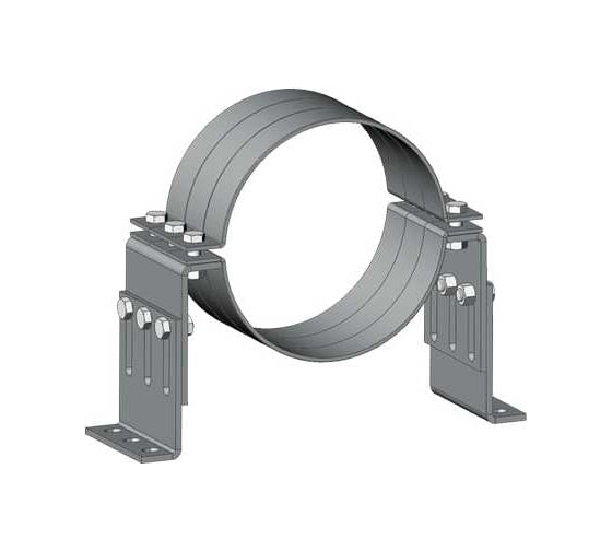 Изображение товара Опора OSTEC неподвижная, Г-образная, толщ. 6,0 мм, гальван. цинк ОПНГ-6,0-ЭЦ