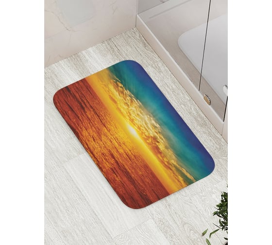 Изображение товара Коврик противоскользящий JoyArty "Солнце греет душу" для ванной, сауны, бассейна, bath_15031