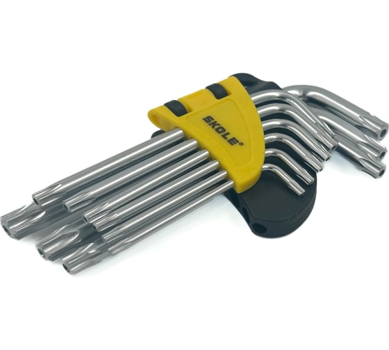 Изображение товара Набор ключей Skole TORX ,(TRX1),  9шт удл. Skole TRX1-9PCL