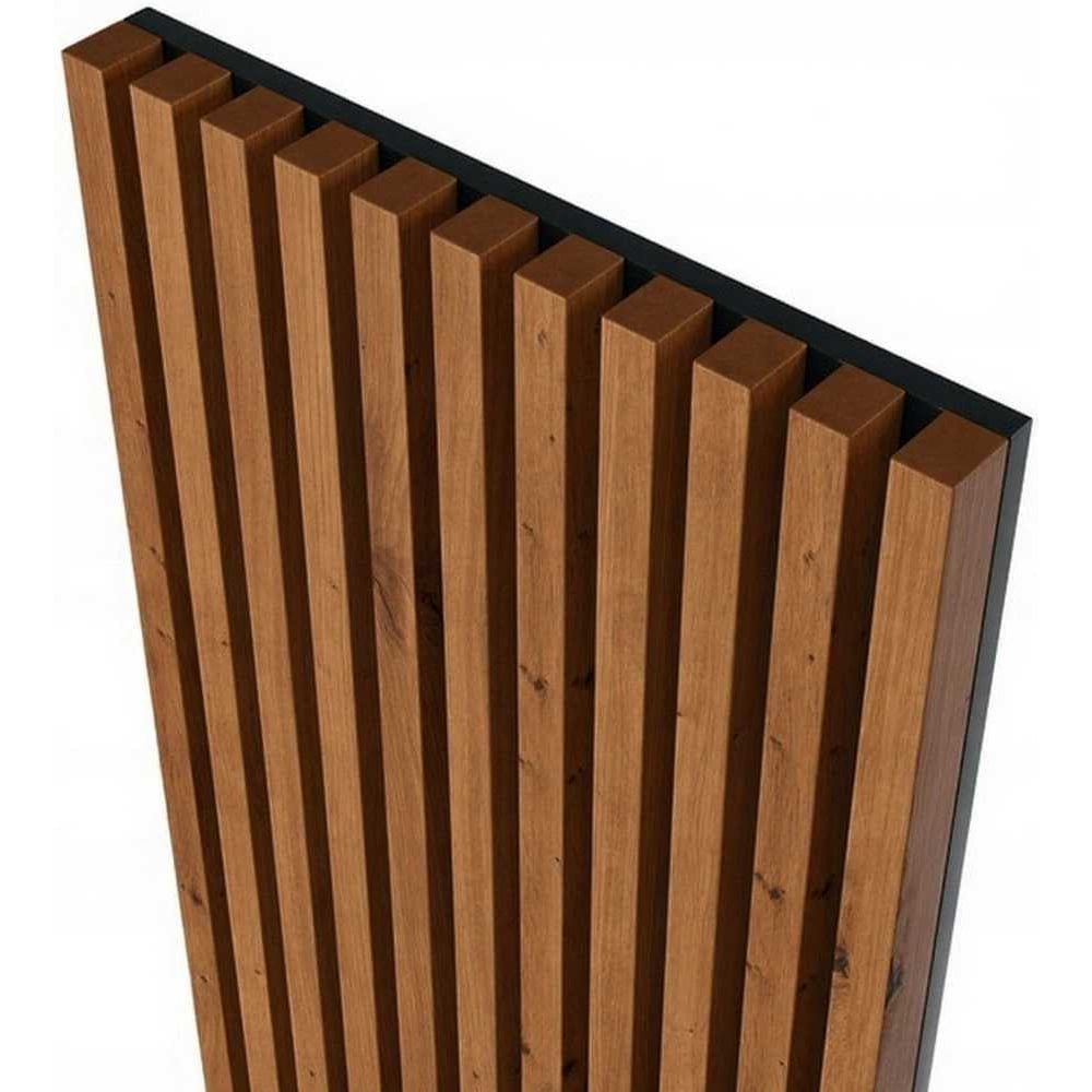 Изображение товара Декоративная акустическая панель Sebmet 600x600x21 Дуб Чарльстон для стен и потолков