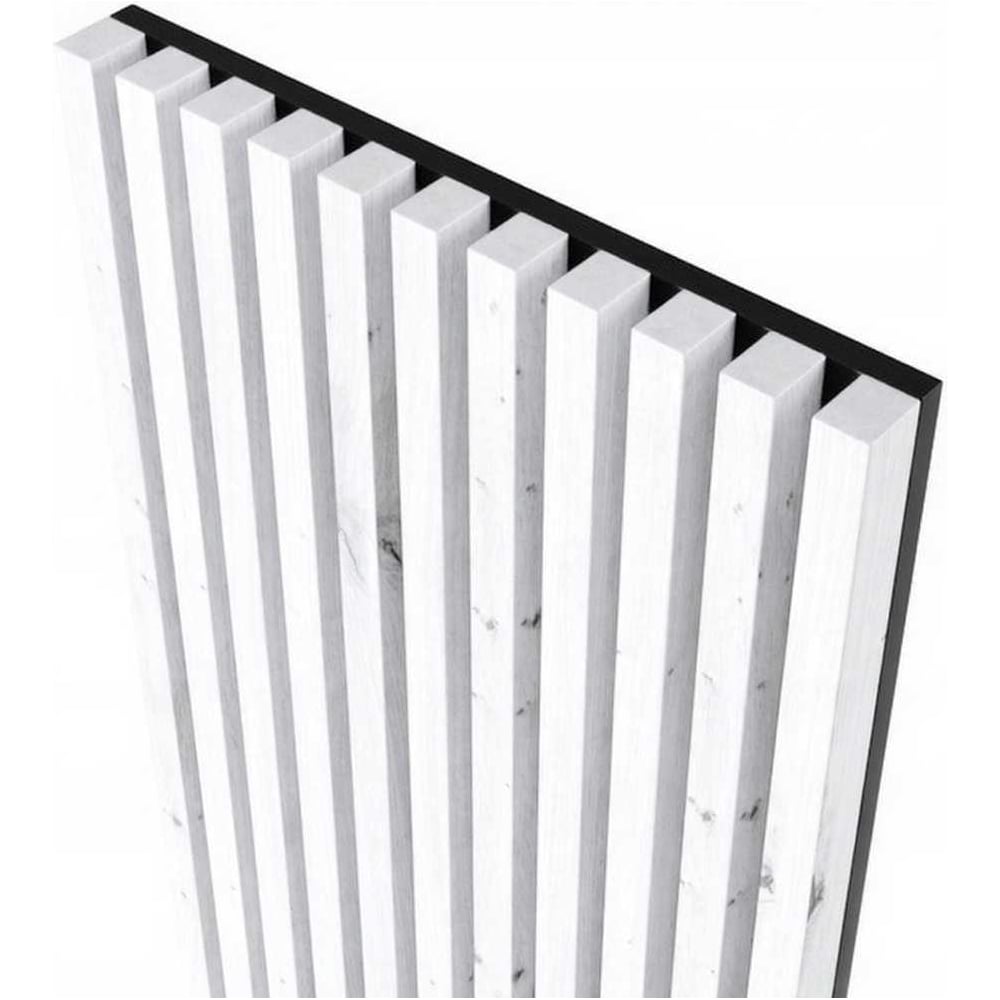 Изображение товара Декоративная акустическая панель Sebmet 1200x600x21 Дуб крафт белый Белая