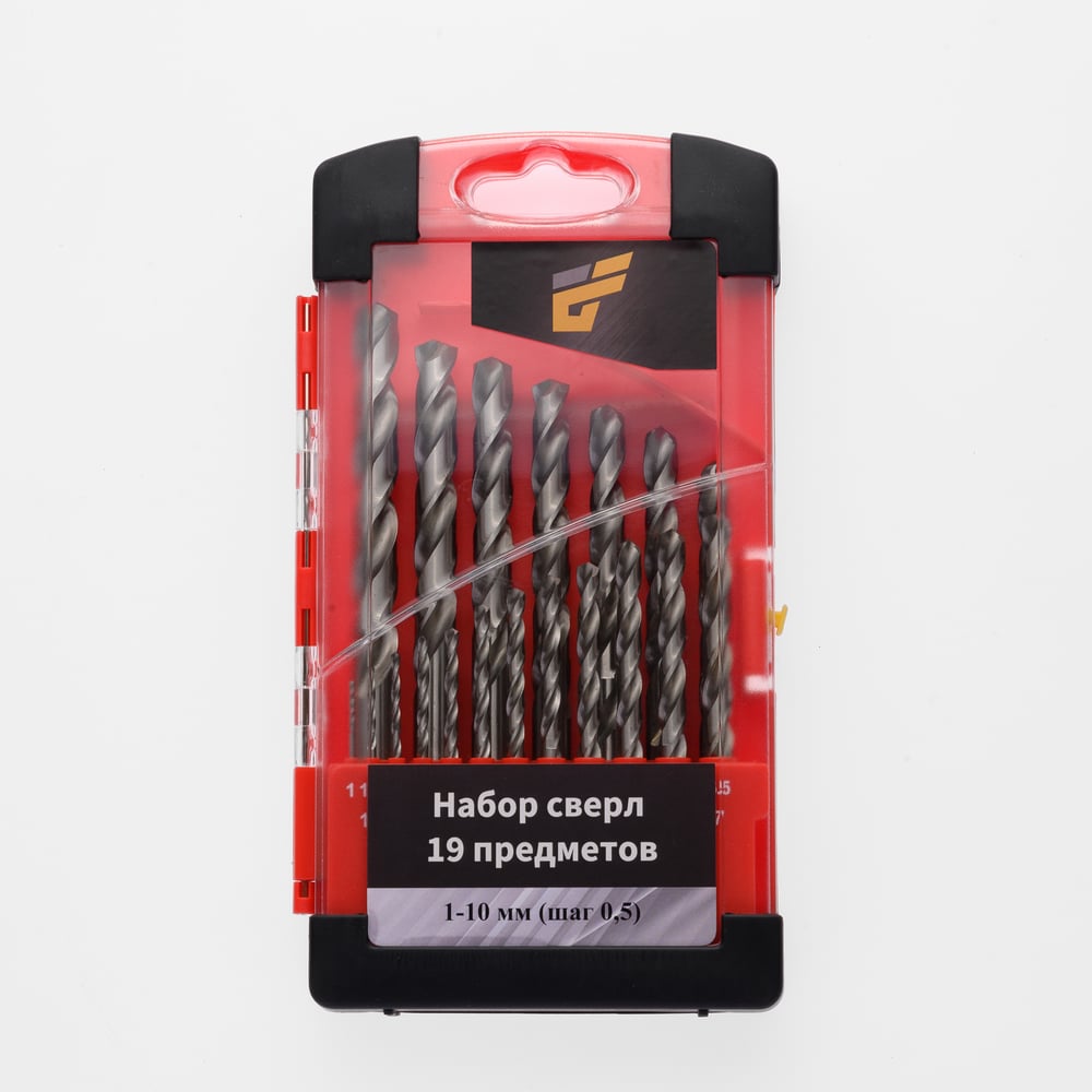 Изображение товара Набор сверл по металлу TORGWIN 19 предметов 1-10 мм профессиональный