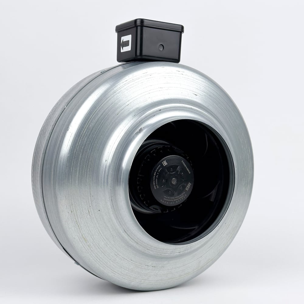 Изображение товара Круглый канальный вентилятор ВКК-160М из оцинкованной стали от KRAFTAIR 780 м³/ч