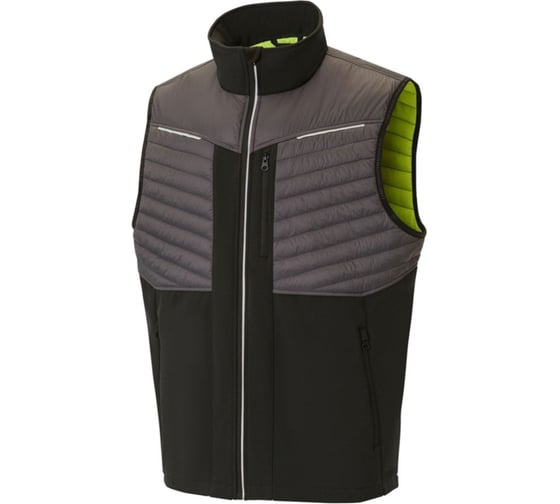 Изображение товара Жилет СОЮЗСПЕЦОДЕЖДА ЮНИОНВОРКВЕАР (UNIONWORKWEAR) Микс т.серый/черный/лайм, 56-58/170-176 2000000305653
