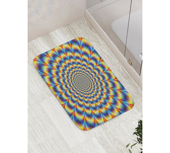 Изображение товара Коврик противоскользящий JoyArty "Радужный коридор" для ванной, сауны, бассейна, bath_21548