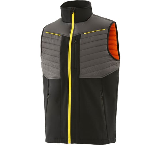 Изображение товара Жилет СОЮЗСПЕЦОДЕЖДА ЮНИОНВОРКВЕАР (UNIONWORKWEAR) Микс т.серый/черный/оранжевый, 44-46/170-176 2000000305516