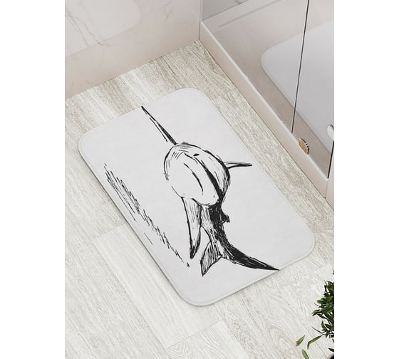 Изображение товара Коврик противоскользящий JoyArty "Акула наблюдает" для ванной, сауны, бассейна, bath_19827