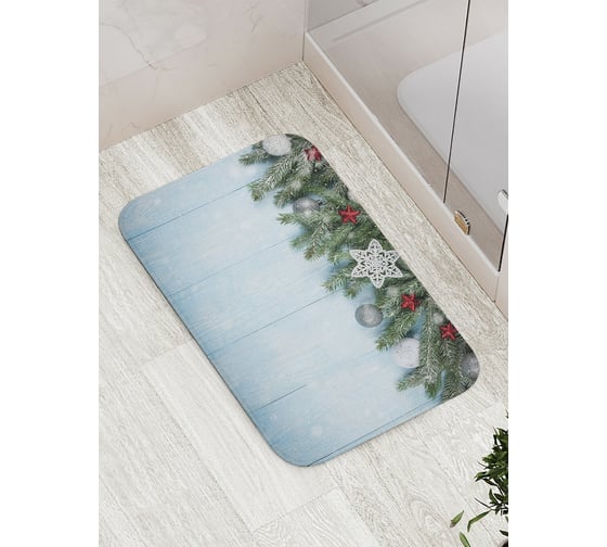 Изображение товара Коврик противоскользящий JoyArty "Праздничный холод" для ванной, сауны, бассейна, bath_21502