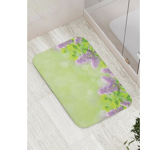 Изображение товара Коврик противоскользящий JoyArty "Мысли под сиренью" для ванной, сауны, бассейна, bath_23520