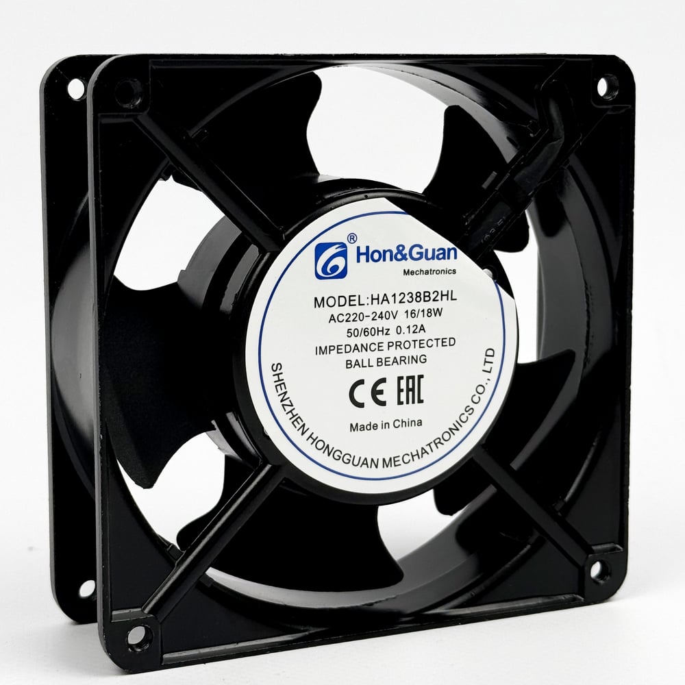 Изображение товара Компактный осевой вентилятор KRAFTAIR HA1238B2HL портативный 153 м³/ч 18 Вт черный