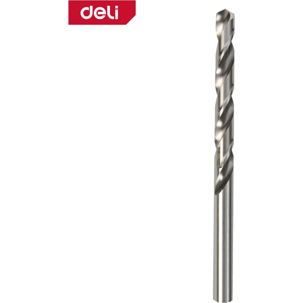 Изображение товара Сверло по металлу Deli 7 мм 10 шт HSS 4341 угол заточки 135 градусов пластиковый кейс