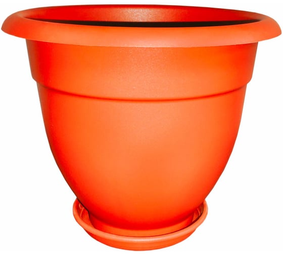Изображение товара Кашпо ООО ТД ДИМПЛАСТ с поддоном 5 л терракотовый 3 шт 4687202513970