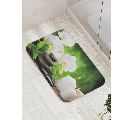 Изображение товара Коврик противоскользящий JoyArty "Каменная пирамида" для ванной, сауны, бассейна, bath_21856