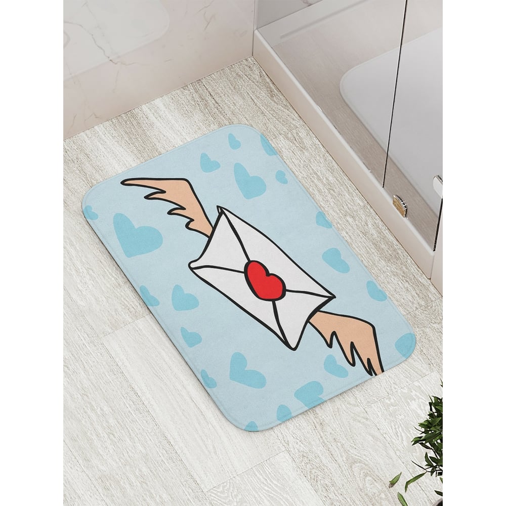 Противоскользящий коврик для ванной, сауны, бассейна JOYARTY гордость охотника сердечки утки
