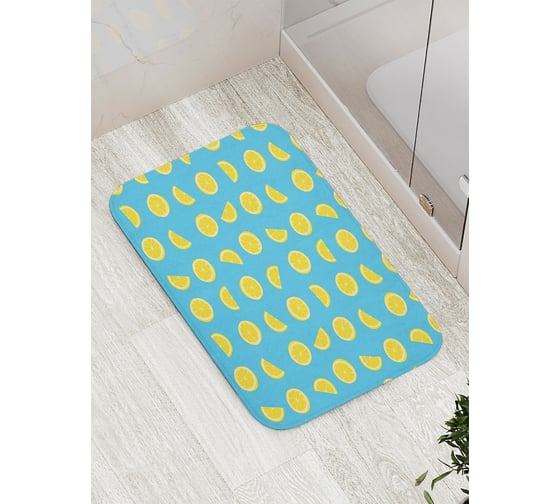 Изображение товара Коврик противоскользящий JoyArty "Лимонный витамин" для ванной, сауны, бассейна, bath_34730