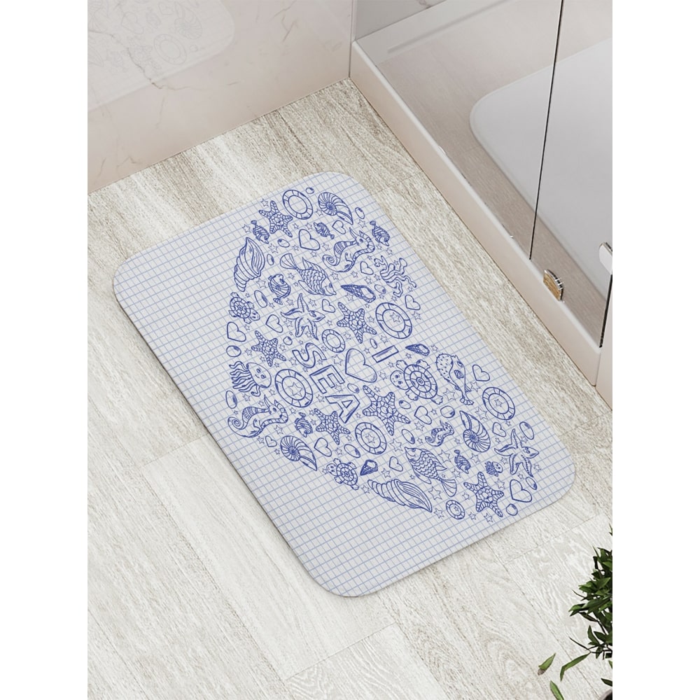 Противоскользящий коврик для ванной, сауны, бассейна JOYARTY - bath_3488
