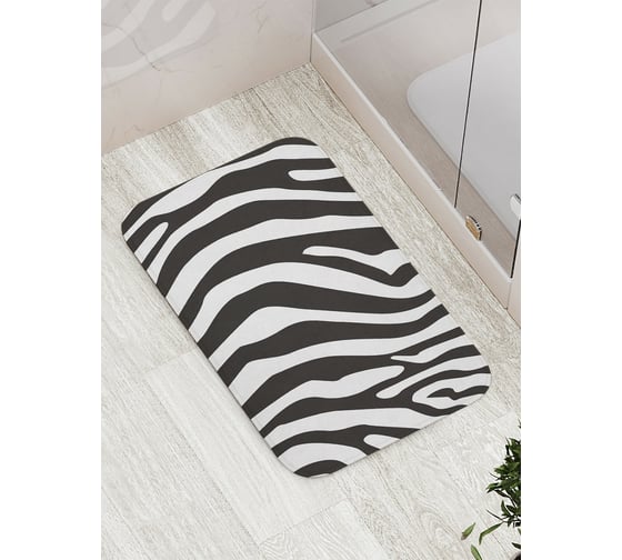 Изображение товара Коврик противоскользящий JoyArty "Расцветка зебры" для ванной, сауны, бассейна, bath_378797