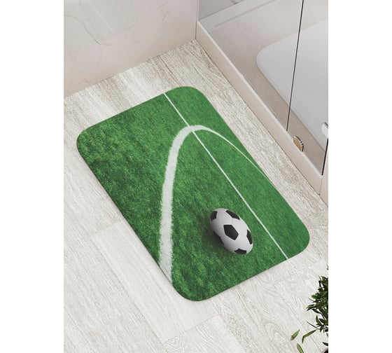 Изображение товара Коврик противоскользящий JoyArty "Мяч у разметки" для ванной, сауны, бассейна, bath_378853