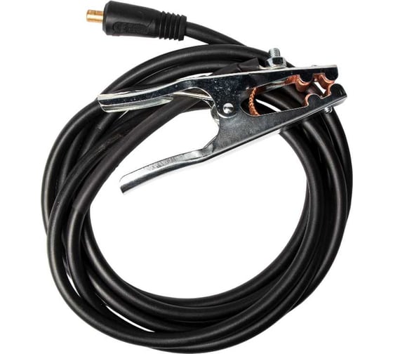 Изображение товара Клемма заземления с кабелем PLAZWELD 50 мм2, 500A, 5м K-M500A/5