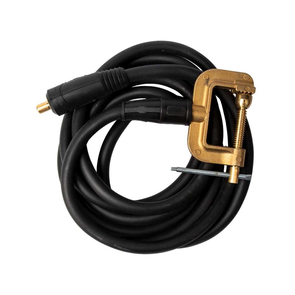 Изображение товара Клемма заземления с кабелем PLAZWELD 95 мм2, 600A, 5м K-DJ600A/5 Изображение товара Клемма заземления с кабелем PLAZWELD 95 мм2, 600A, 5м K-DJ600A/5