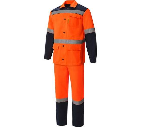 Изображение товара Костюм СОЮЗСПЕЦОДЕЖДА Коммунальщик сигнальный оранжевый/т.синий, 48-50/170-176 2000873856672