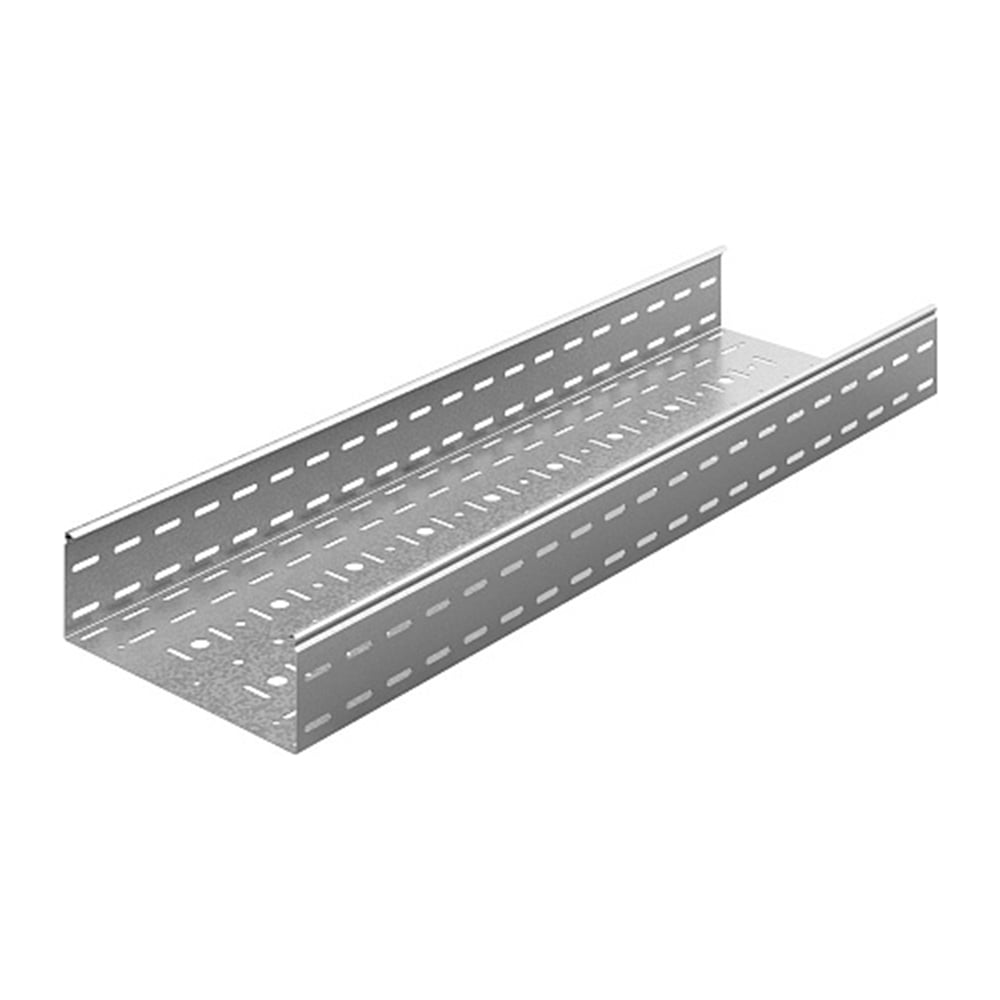 Изображение товара Универсальный перфорированный лоток OSTEC 200x80х3000 цинк для электропроводки