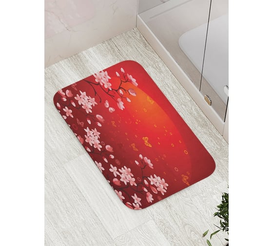 Изображение товара Коврик противоскользящий JoyArty "Сакура в Японии" для ванной, сауны, бассейна, bath_52786
