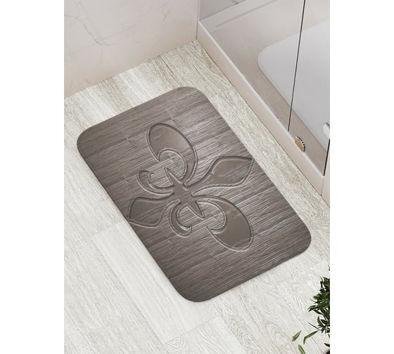 Изображение товара Коврик противоскользящий JoyArty "Геральдическая лилия" для ванной, сауны, бассейна, bath_5130
