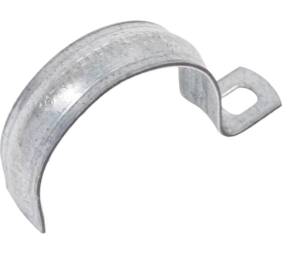 Изображение товара Скоба кабельная однолапковая OSTEC 38-40, толщ. 1,5 мм, гальван. цинк (в упаковке 50 шт) СКО-38-40-1,5-ЭЦ
