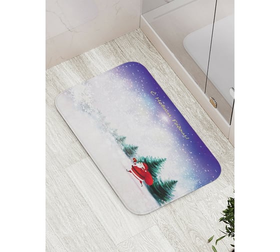 Изображение товара Коврик противоскользящий JoyArty "Подарки приближаются" для ванной, сауны, бассейна, bath_78631
