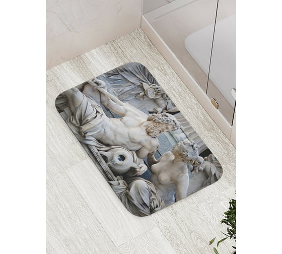 Изображение товара Коврик противоскользящий JoyArty "Скульптура Зевс и Гера" для ванной, сауны, бассейна, bath_9962