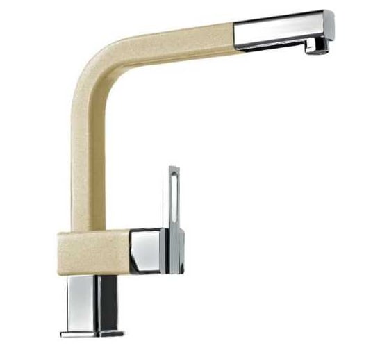 Изображение товара Смеситель для кухни ALVEUS AM 60 P A51 BEIGE+CHR 1070180