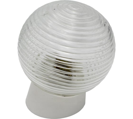 Изображение товара Светильник SVET НБП 01-60-004 У3, косое белое, со стеклом - шар SV0103-0013