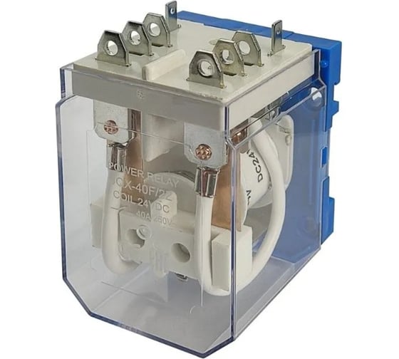 Изображение товара Силовое промежуточное реле KRAFTAIR с двумя перекидными контактами JQX-40F/2Z-24VDC