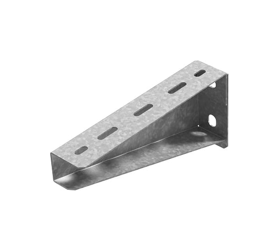 Изображение товара Кронштейн настенный OSTEC для средних нагрузок 150 мм, толщина 1,5 мм, Сендзимир цинк КНПЛ5-150-1,5-СЦ