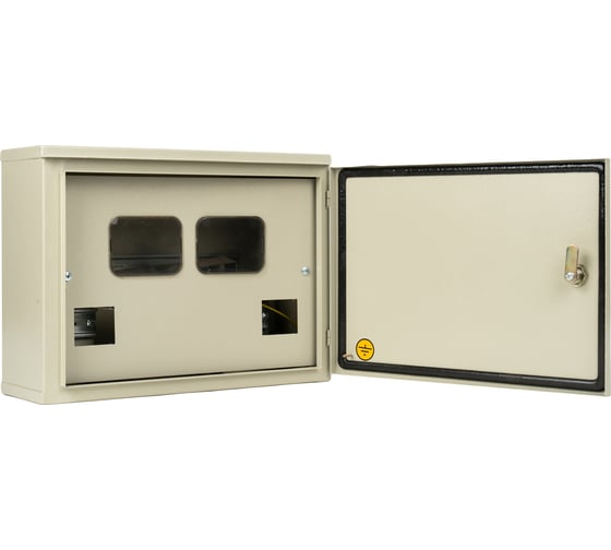 Изображение товара Щит учета МЭК ЭЛЕКТРИКА ЩУ-1/2-С 310х420х120 IР65 под два счетчика с креплением на столб MEC23302