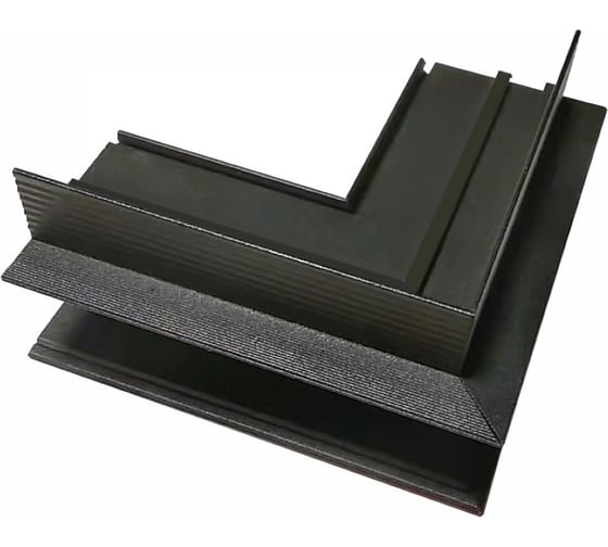 Изображение товара Внешний угловой соединитель iLEDEX для встраиваемого шинопровода VISION48/22 OUTTER CORNER CONNECT 4822-022-95/95-BK