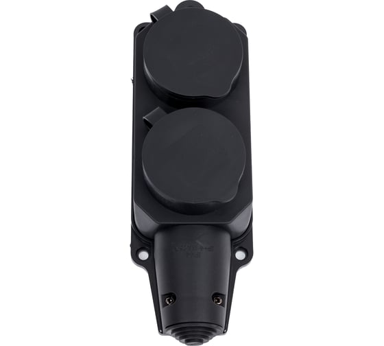 Изображение товара Розетка каучуковая Texenergo перенос. 2-х мест. с З/К с защитной крышкой RKP16-002