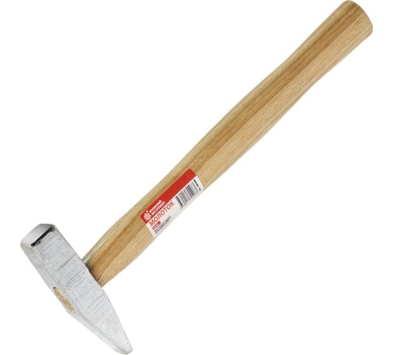 Изображение товара Слесарный молоток Волжский инструмент 0.3 кг, квадратный боек, цинковое покрытие 3603006